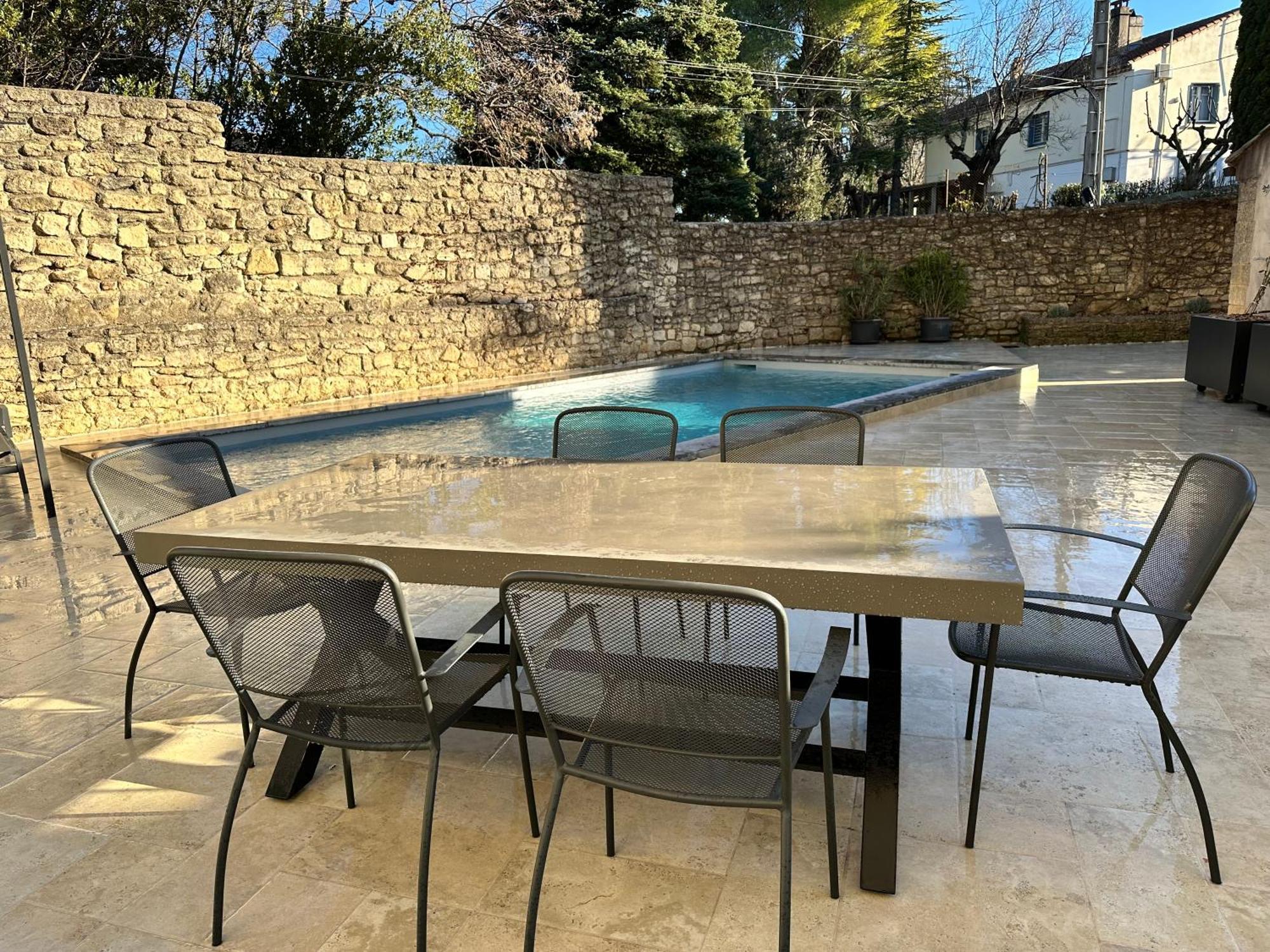 Appartement Avec Piscine Privee Dans Residence Pour 6 Personnes Uzes Luaran gambar