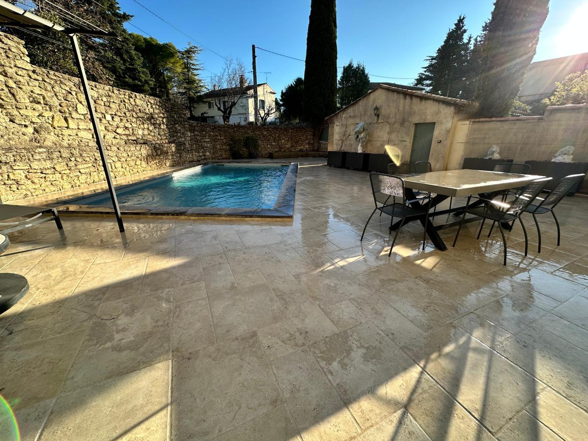 Appartement Avec Piscine Privee Dans Residence Pour 6 Personnes Uzes Luaran gambar
